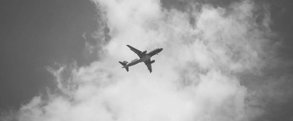 An airplane flying in the sky