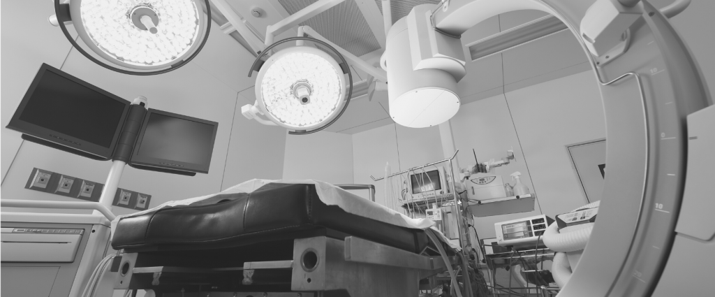 A medical equipment in a room