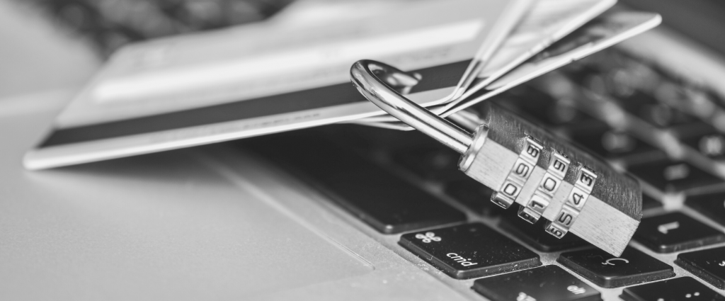 A close-up of a padlock on a computer