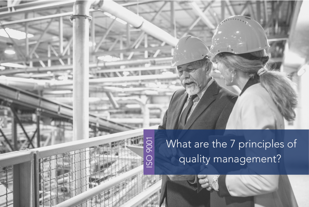 What are the principles of quality management MAIN