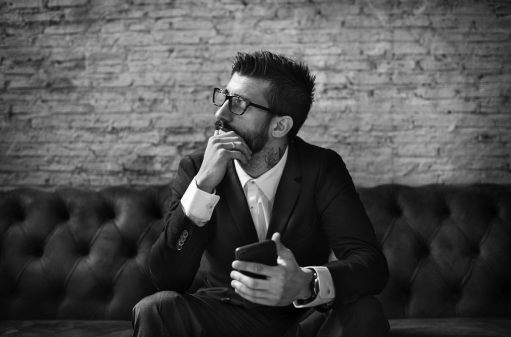 Office gentleman thinking about IRCA IRCA